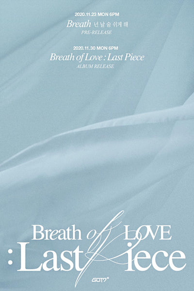 GOT7 Album Vol. 4 - Breath Of Love : Last Piece